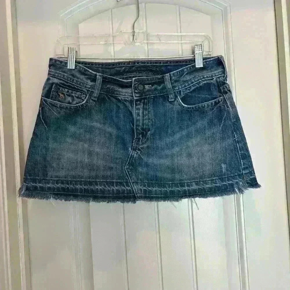 Abercrombie & Fitch Blue Denim Skirt